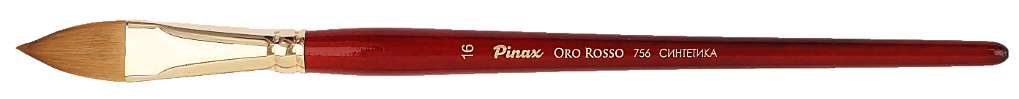 Кисть Pinax "Oro Rosso" Синтетика Плоскоовальная язык N 16