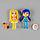 Barmila: Игр.н-р "Домик для мини-куклы" с 2 куклами, оранжевый, lilac, orange, blue, green furn, фото 7