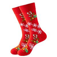 Nissebanden: Носки рождественские, красный с оленями, р-р 41-47
