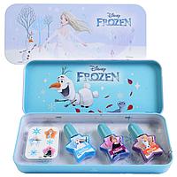 Frozen: Игровой набор детской декоративной косметики для ногтей в пенале мал., голуб