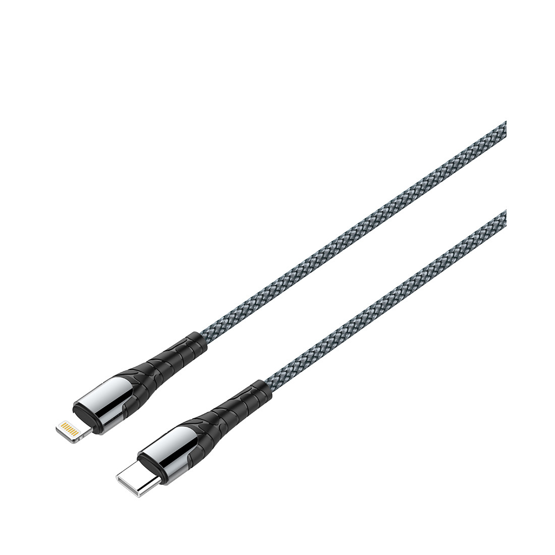 Интерфейсный кабель LDNIO Type-C to Lightning LC111 30W Fast Charging FDY 1м Серый - фото 1 - id-p103596357
