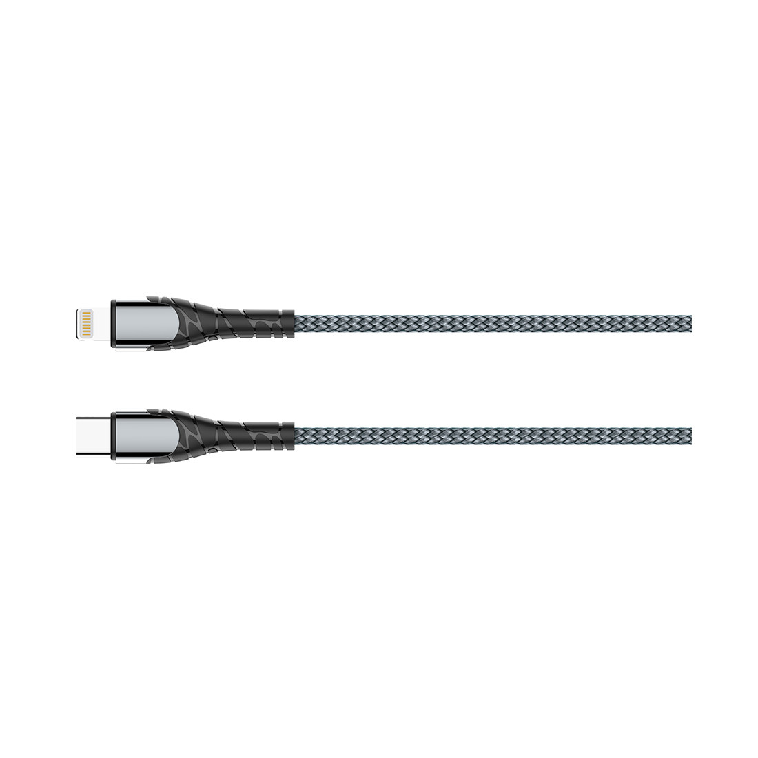 Интерфейсный кабель LDNIO Type-C to Lightning LC111 30W Fast Charging FDY 1м Серый - фото 2 - id-p103596357