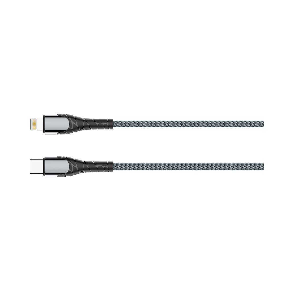 Интерфейсный кабель LDNIO Type-C to Lightning LC112 30W Fast Charging FDY 2м Серый - фото 2 - id-p103596358