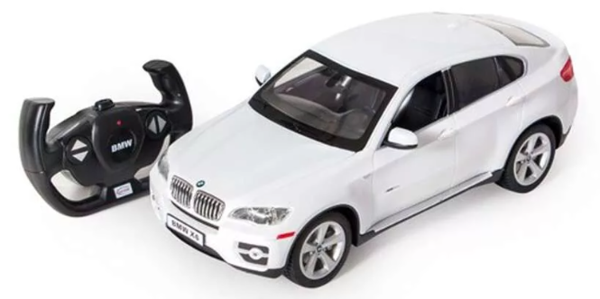 Rastar:  Радиоуправляемая машинка BMW X6 на пульте управления, белый, 1:14