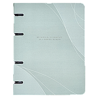 Тетрадь общая, Be Smart, 163х212 мм, 120 л., клетка, кольцевой механизм, картон. Коллекция "View", зеленое