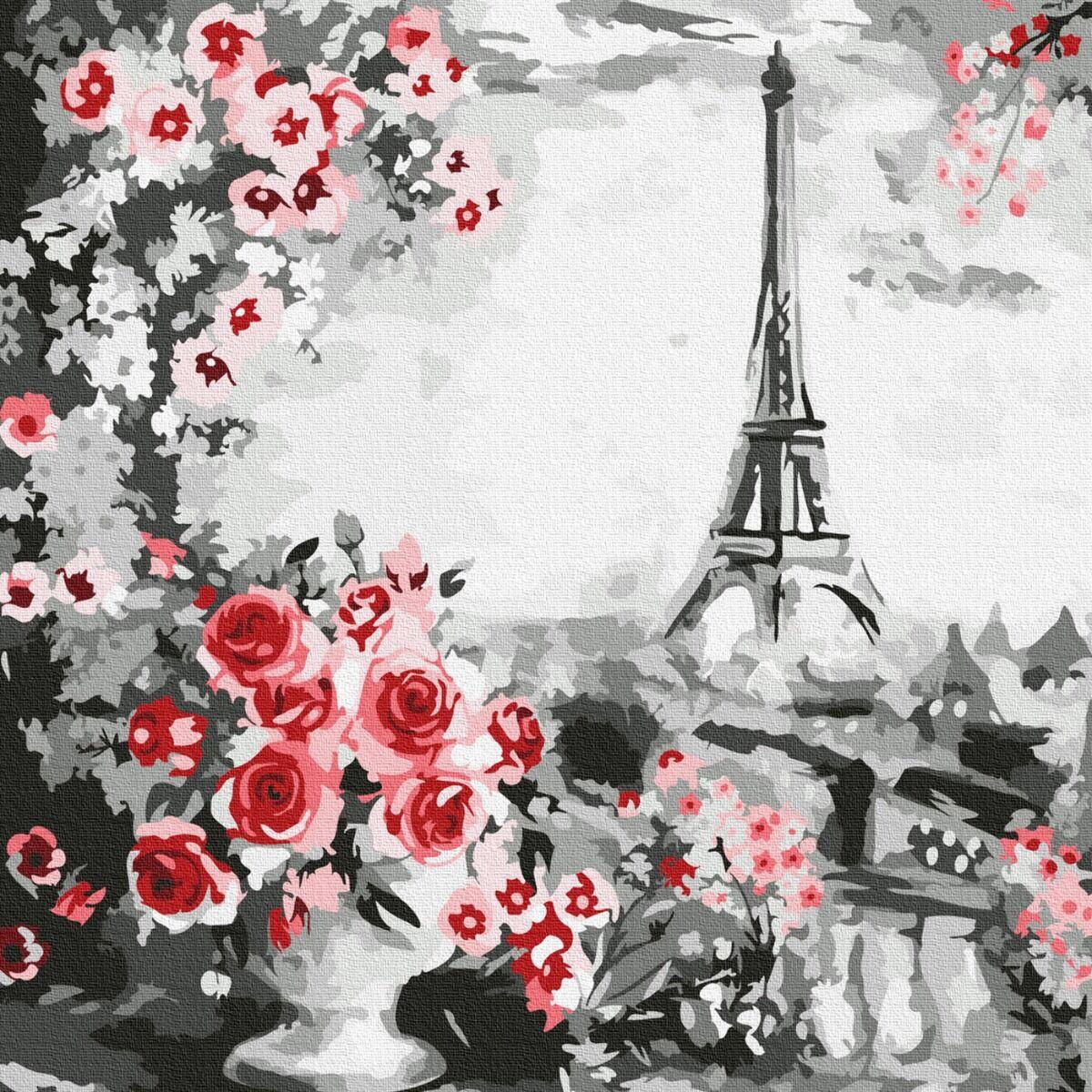 Картина по номерам (30Х30) ПАРИЖ (13 цветов)