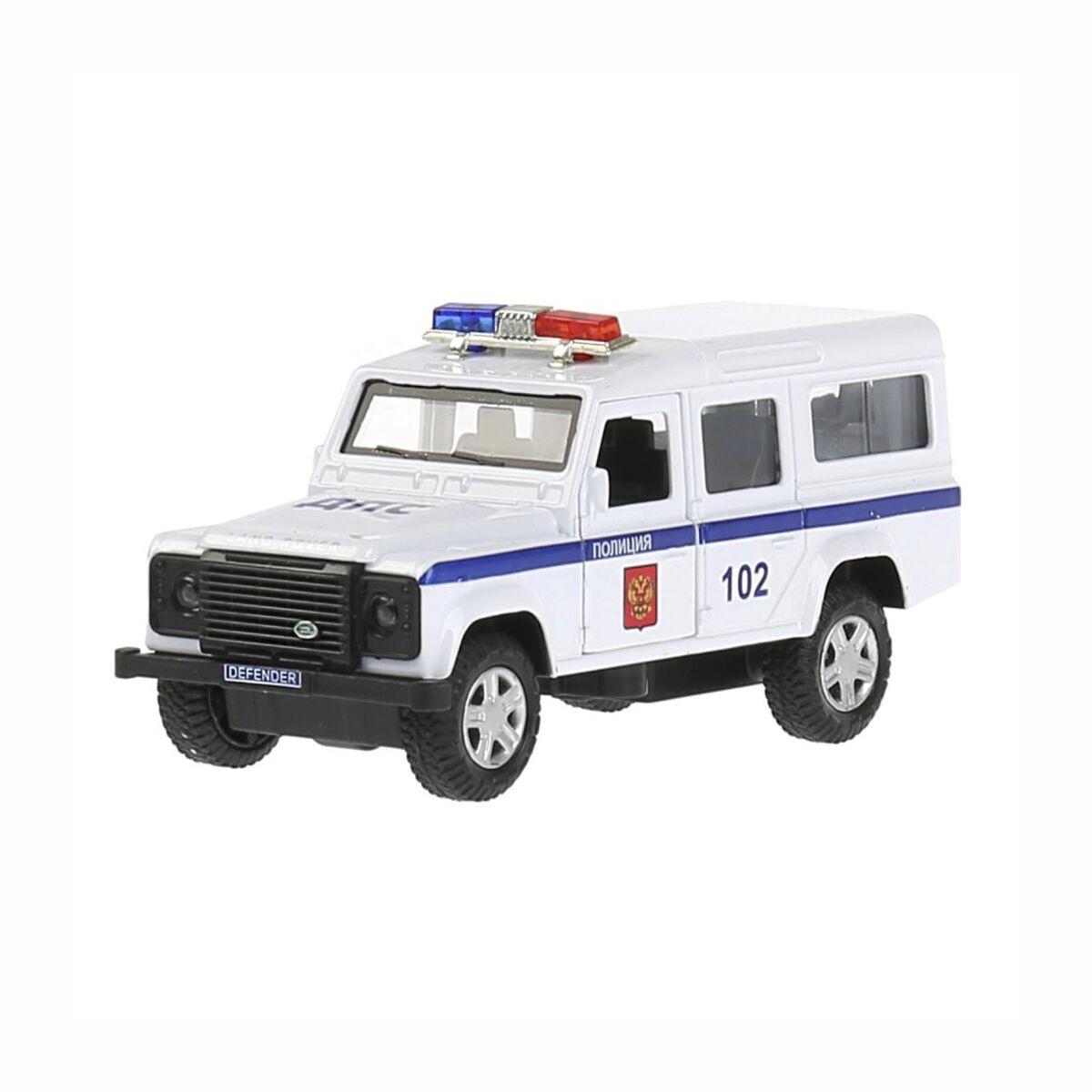 Технопарк: Land Rover Defender полиция 12см белый