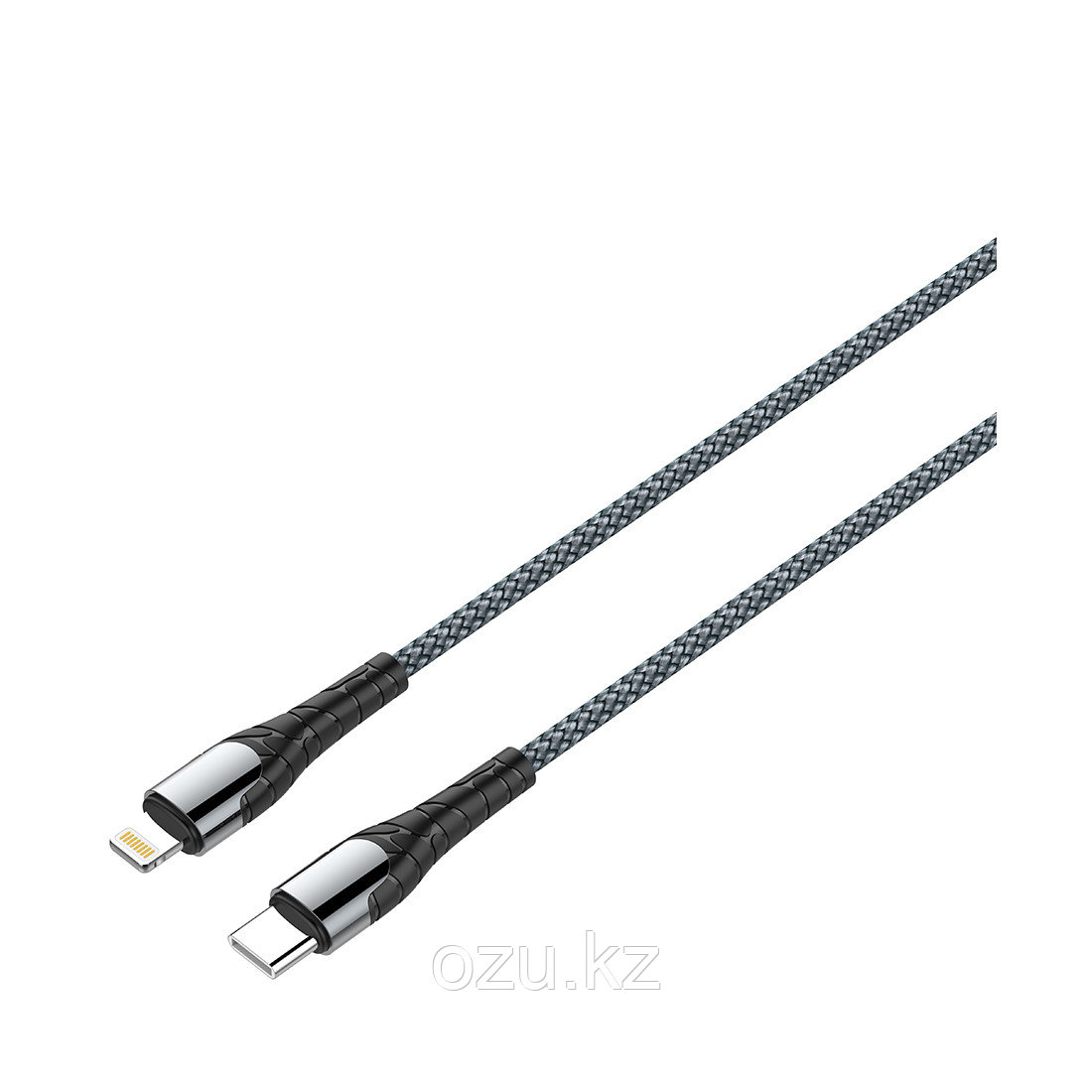 Интерфейсный кабель LDNIO Type-C to Lightning LC111 30W Fast Charging FDY 1м Серый - фото 1 - id-p103582957