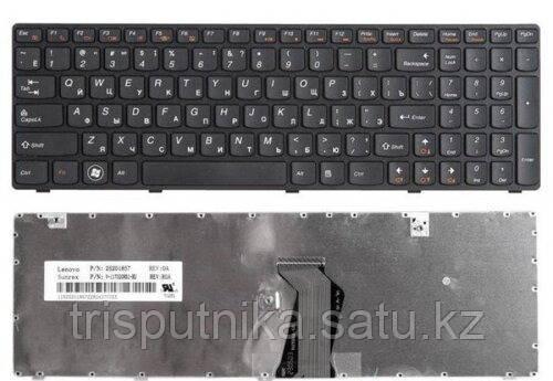 Клавиатура для ноутбука Lenovo IdeaPad Z580/ V580/ G580, RU, черная - фото 1 - id-p95241164