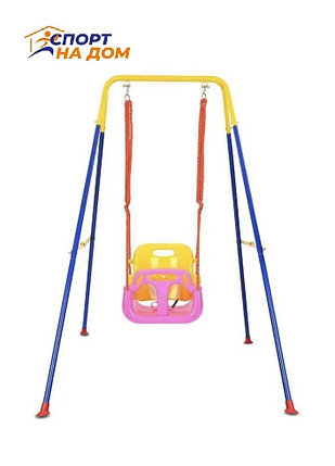 Качели на стойках 3в1 "Childish joy" Pink, фото 1