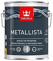 Краска по ржавчине METALLISTA серебристая гл 0,9л Tikkurila