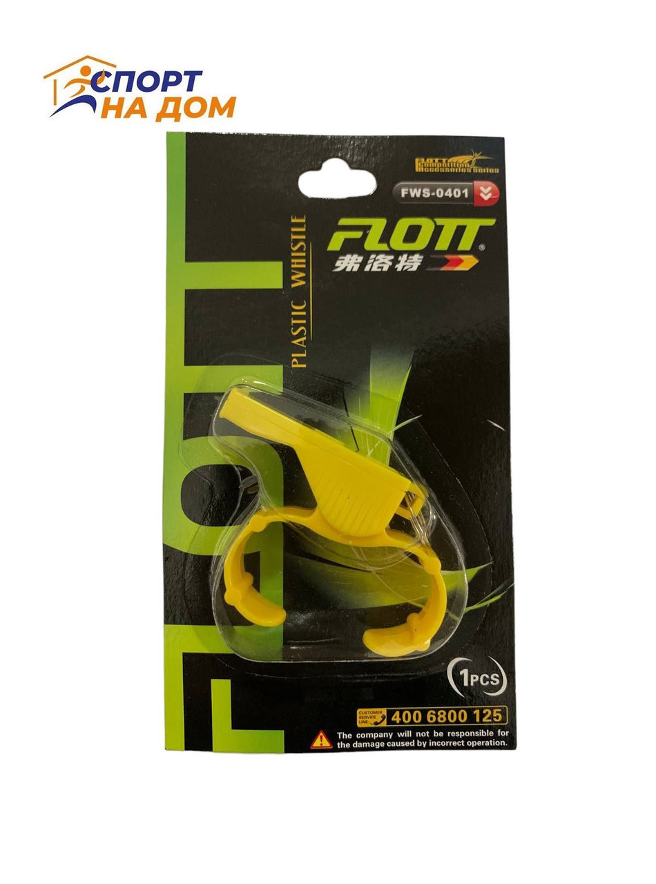 Судейский свисток Flott FWS-0401 ручной (желтый)