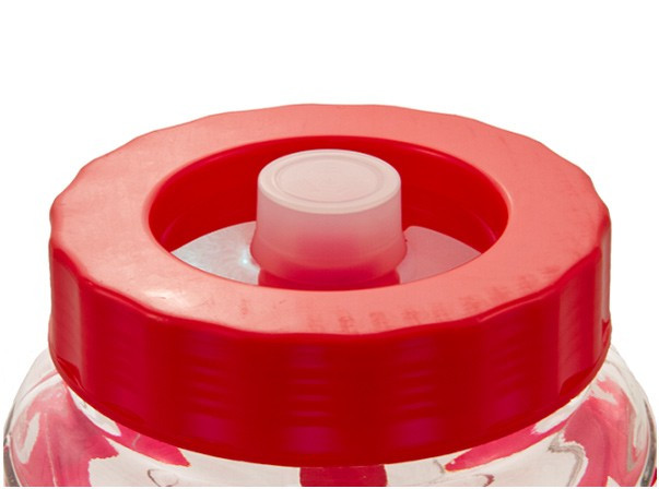 Банка стеклянная 5л с гидрозатвором, фото 1