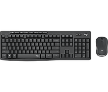 Комплект беспроводной Logitech MK295 с поддержкой SilentTouch (клавиатура+мышь, GRAPHITE, RUS, 2.4GHz) (M/N:
