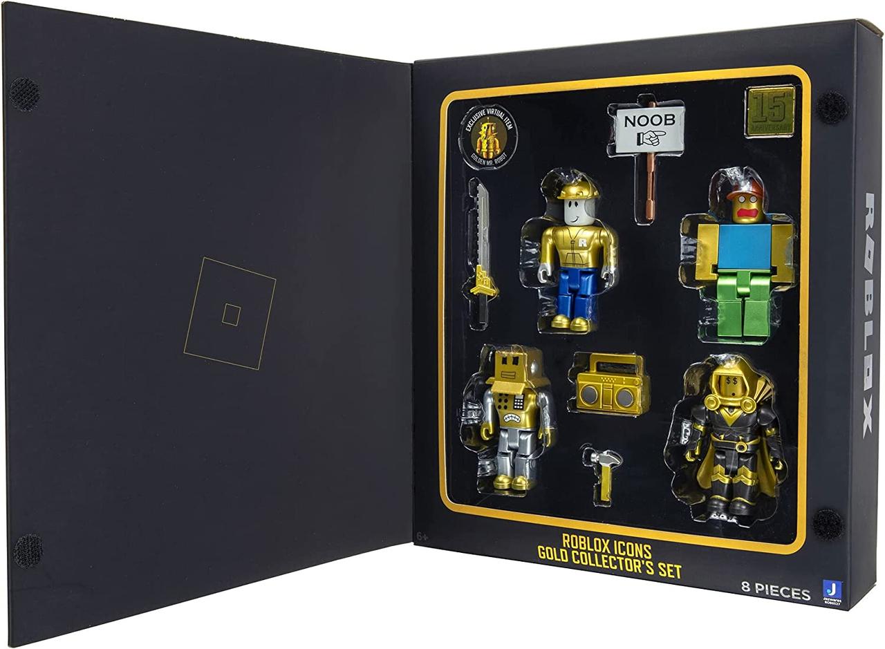 Игровая коллекционная фигурка Jazwares Four Figure Pack Roblox Icons - 15th Anniversary Gold Collect
