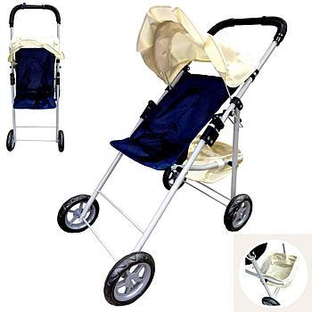 SO6712E-1 doll stroller коляска сидячее положения,гелевые колеса в пакете, 55*26см