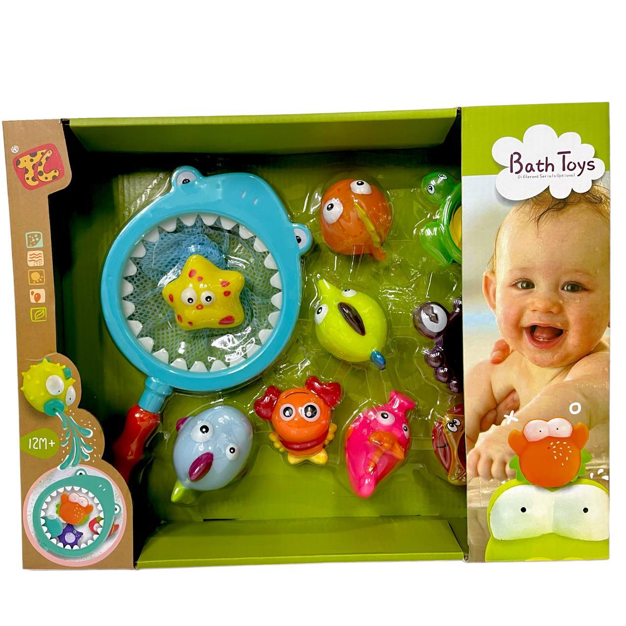 TL946 Bath Toys игрушки для купания морские животные Акула и сачок 39*30см - фото 2 - id-p103664107