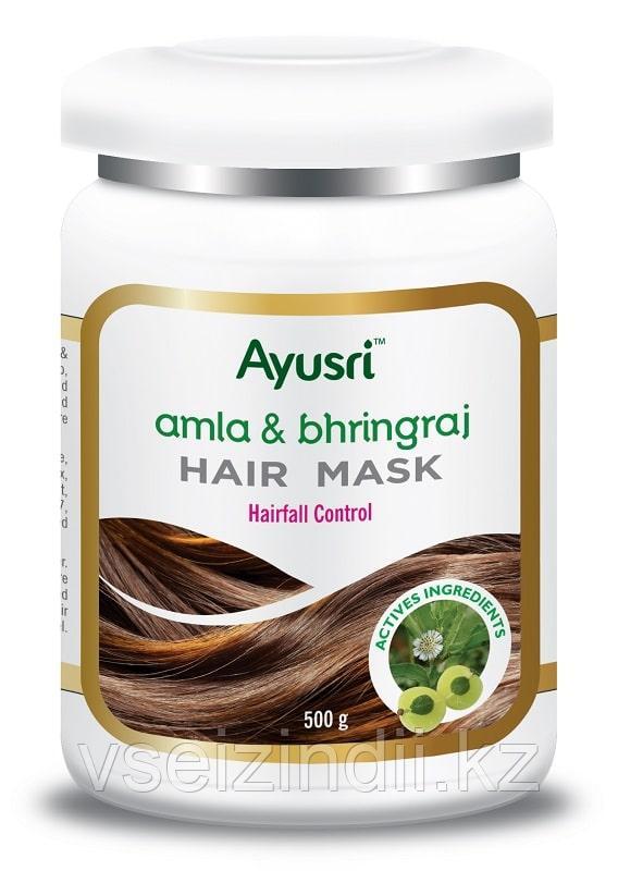 Маска против выпадения волос с Амлой и Брингараджем Ayusri, 500 г - фото 1 - id-p103672380