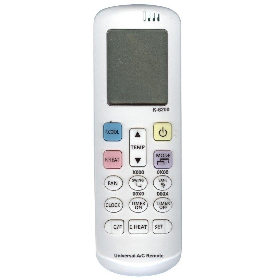 Пульт для кондиционеров 5000 в 1 (Samsung / LG / Haier / Gree / Sharp / Toshiba и др.) модель K-6200 - фото 2 - id-p103672968