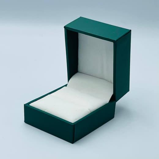 Ювелирная коробочка зеленая под кольцо 19375-31