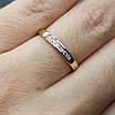 Золотое кольцо с бриллиантами 0.063Сt VS1/H VG - Cut, фото 3