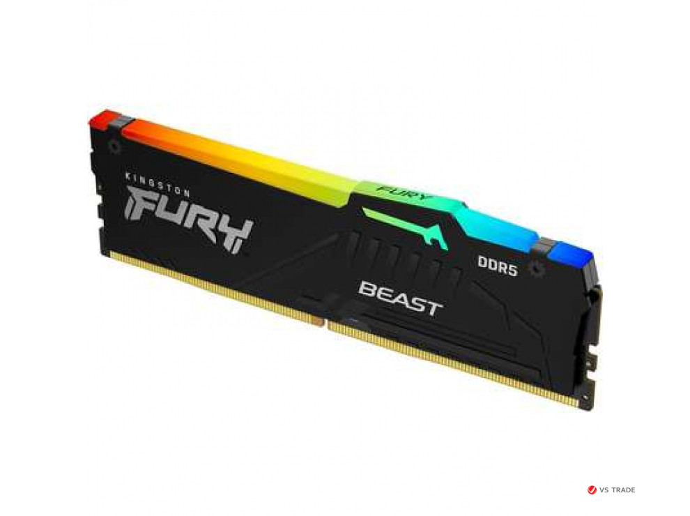 ОЗУ Kingston Fury Beast RGB 16Gb 6000MHz DDR5 DIMM, CL40, 1.25v, KF560C40BBA-16