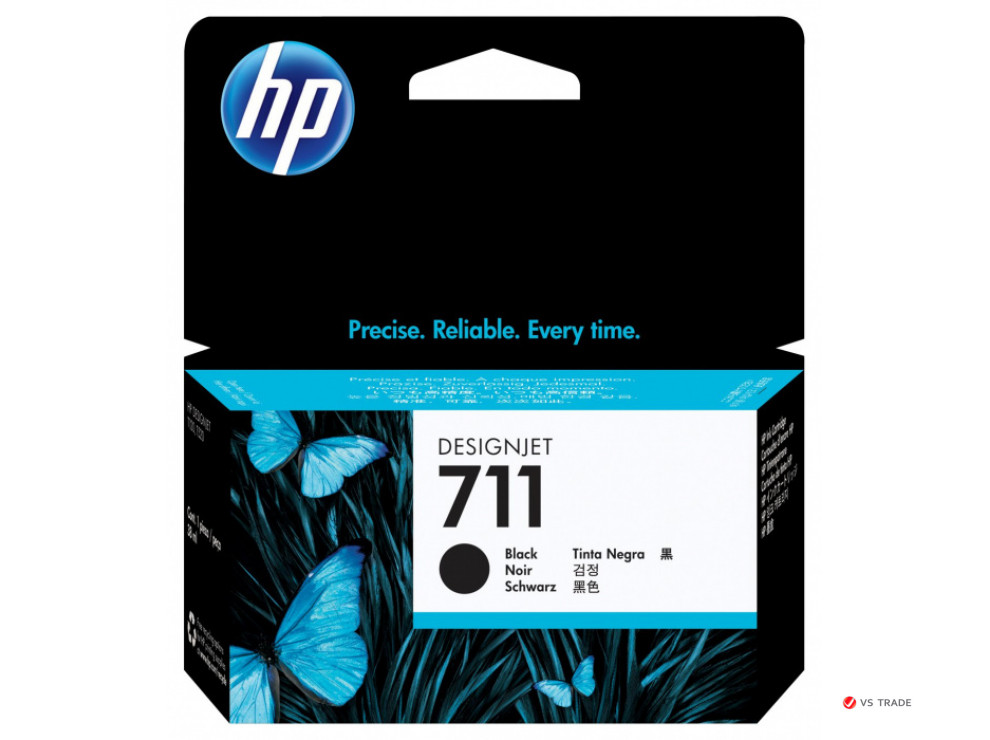 Картридж струйный HP CZ129A (711), Черный , объем 38 мл , cовместимые продукты HP Designjet T120, HP Designjet