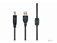 Кабель Gembird/Cablexpert USB 2.0 Pro, AM/BM, 3м, экран, феррит. кольцо, черный, пакет, CCP-USB2-AMBM-10, фото 3