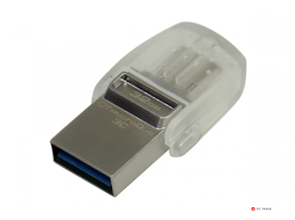 USB-Flash Kingston DTDUO3C/32GB метал - фото 2 - id-p103676368