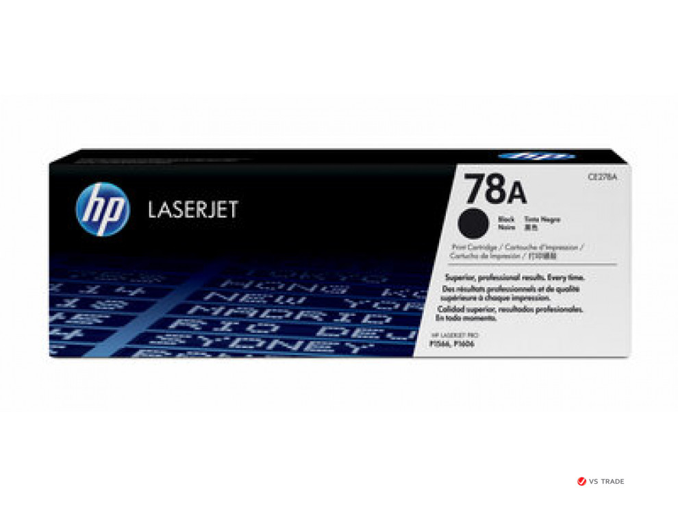 Картридж лазерный HP CE278A_Z, Black for HP LaserJet Pro P1560, M1536dnf MFP and P1600 Printer series up to - фото 1 - id-p103676416