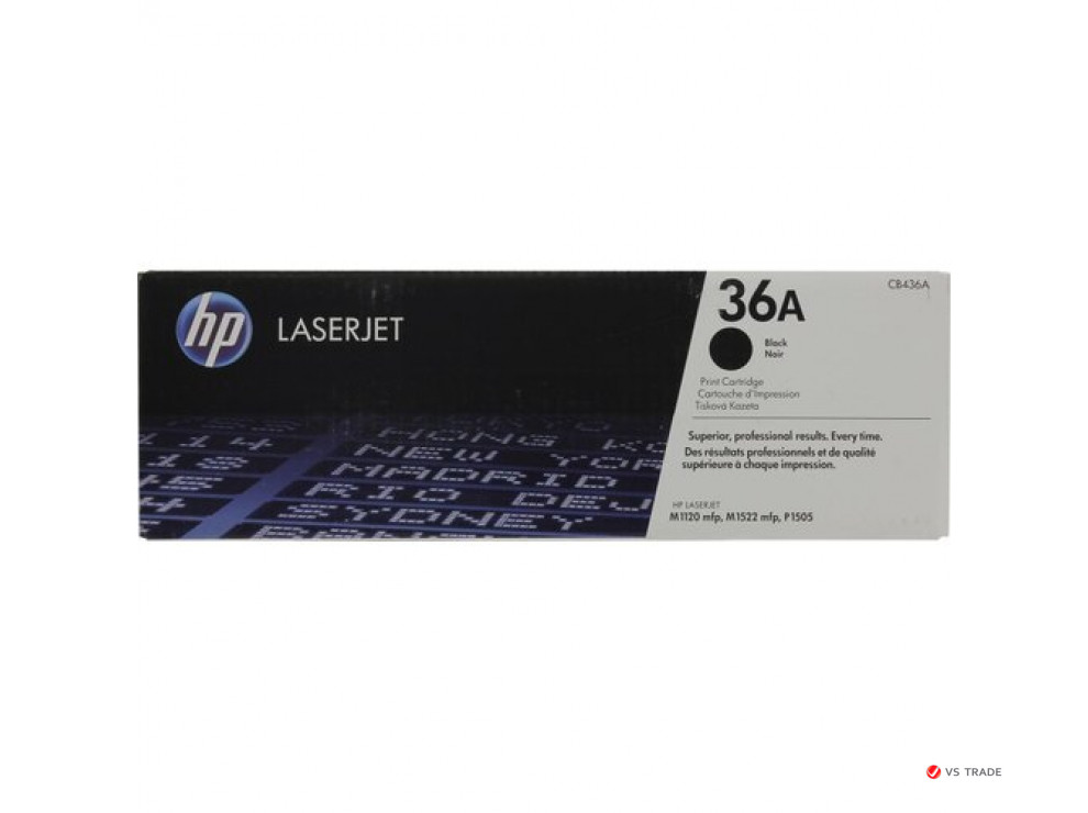 Картридж лазерный HP CB436A, черный, На 2000 страниц для HP LaserJet P1505/M1120/M1522 - фото 1 - id-p103676464