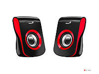 Колонки Genius SP-Q180 Red, 6W (3W x 2), USB питание, 20Hz-20KHz, 1,2 м, 3.5мм 31730026401