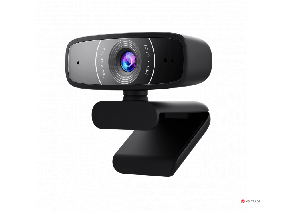 Веб-камера ASUS WEBCAM C3/FHD/USB/1080/30 кадров/двойной микрофон, 90YH0340-B2UA00 - фото 1 - id-p103676733