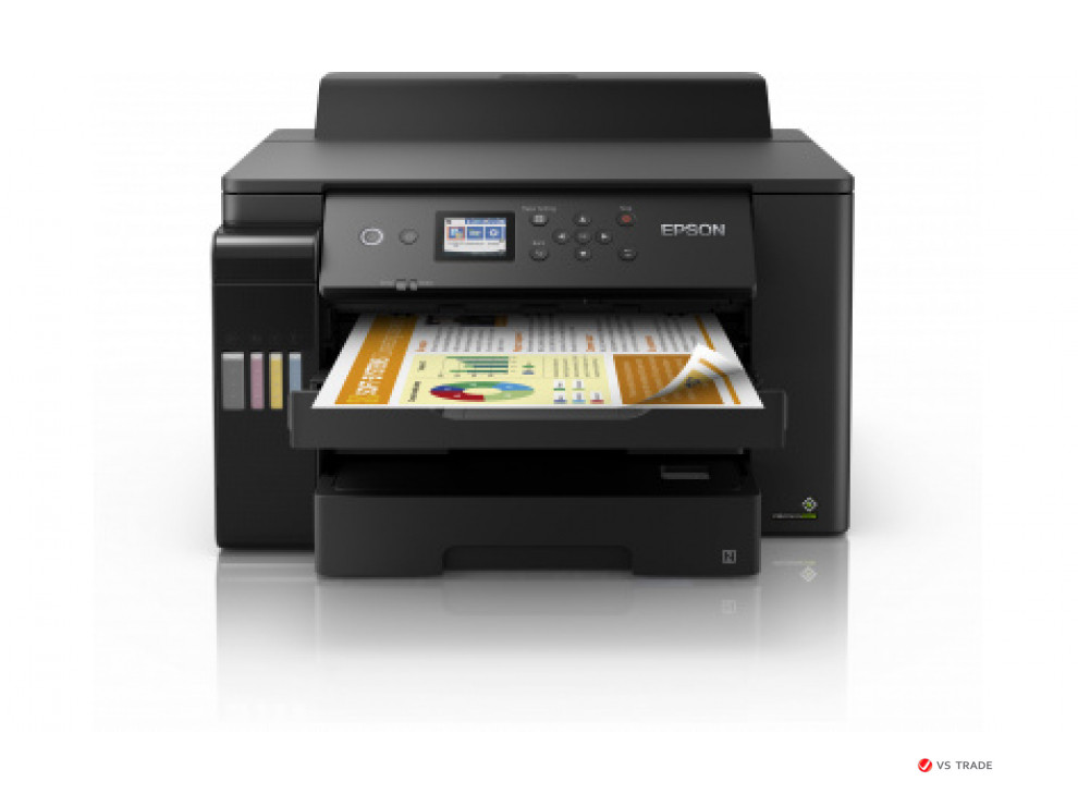 Принтер струйный цветной Epson L11160, А3+, 32 стр/мин (A4), duplex, WIFI, Ethernet, C11CJ04404