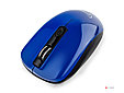 Мышь беспроводная Gembird MUSW-400-B, 2.4ГГц, синий, бесшумный клик, 3 кнопки, 1600 DPI, батарейки, блистер, фото 3