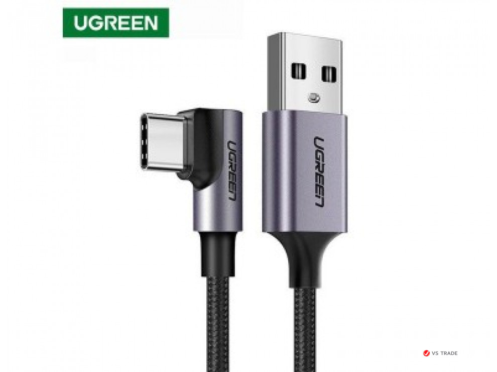 Кабель UGREEN US284 USB AM to USB-C Braided Metallic Cover Cable 1.5m
