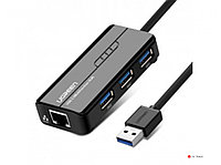 Конвертер сигнала UGREEN 20265 USB 3.0 Hub with Gigabit Ethernet Adapter