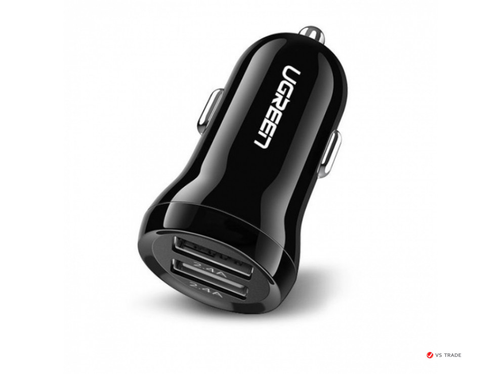 Автомобильное ЗУ Ugreen ED018 Dual USB-A 24W Car Charger, 50875 - фото 1 - id-p103676980