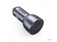 Автомобильное ЗУ Ugreen CD213 USB-C PD+USB-A QC 42.5W Fast Car Charger, 60980