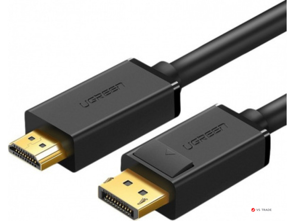 Кабель Ugreen DP101 DP Male To HDMI Male Cable 1M, 10238