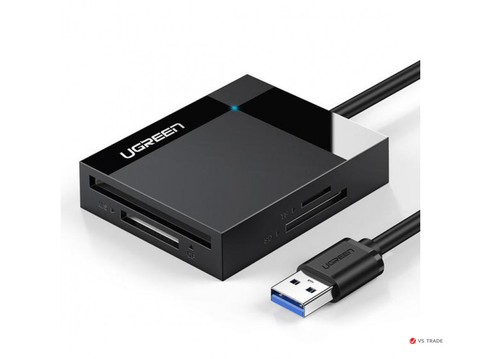 Переходник Ugreen CR125 USB 3.0 All-in-One Card Reader 50cm 4in1, 30333 - фото 1 - id-p103677064