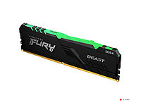 ОЗУ Kingston Fury Beast RGB 8Gb 3733MHz DDR4 DIMM, CL19, 1.35v, KF437C19BBA/8