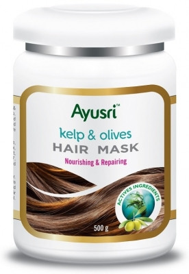 Маска для волос Питание и восстановление с ламинарией и оливой, Ayusri, 500 гр