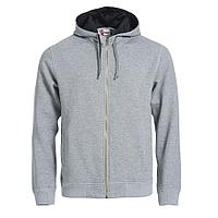 Толстовка мужская CLASSIC HOODY FULL ZIP 300, Серый, S, 8021044.95 S