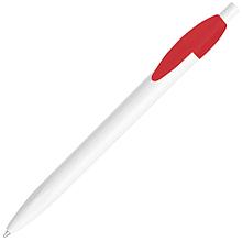 Ручка шариковая X-1 WHITE, белый/красный непрозрачный клип, пластик, Красный, -, 212 08