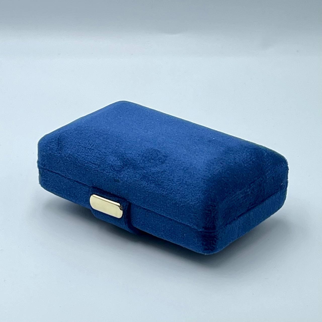 Ювелирная коробочка для кольца синий бархат 19375-144 - фото 3 - id-p103663651