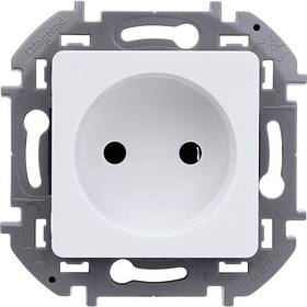 Розетка без заземления 1я механизм белый INSPIRIA