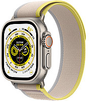 Смарт-часы Apple Watch Ultra Корпус из титана, ремешок Trail желтого/бежевого цвета