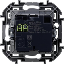 Зарядное устройство с двумя USB-разъёмами тип А/тип С (слоновая кость) INSPIRIA, фото 3