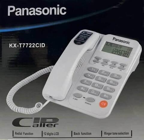 Телефонный аппарат проводной с LCD-экраном Panasonic KX-TT772xCID (Черный) - фото 1 - id-p103684724